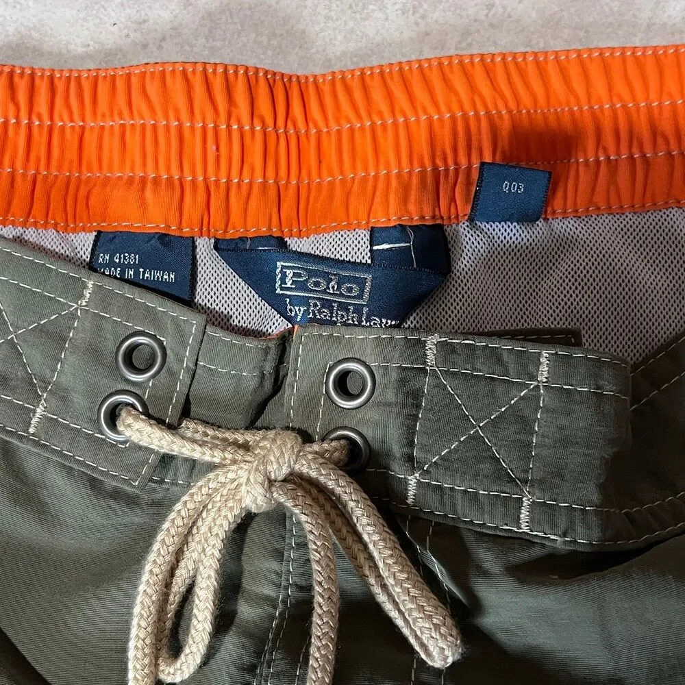 Polo Ralph Lauren Mens Olive Green Swim Trunk Shorts Size XL NWT